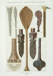 Tafel III für die Grammatik des Ornaments, Wilde Stämme Nr. 3